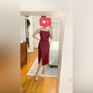 Renamed midi cowl neck dress, size small